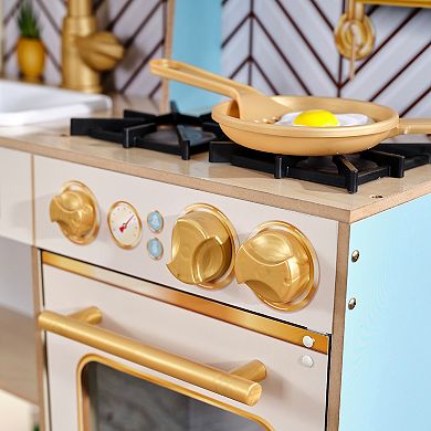 KidKraft Retro Cool Wooden Kitchen Play Set