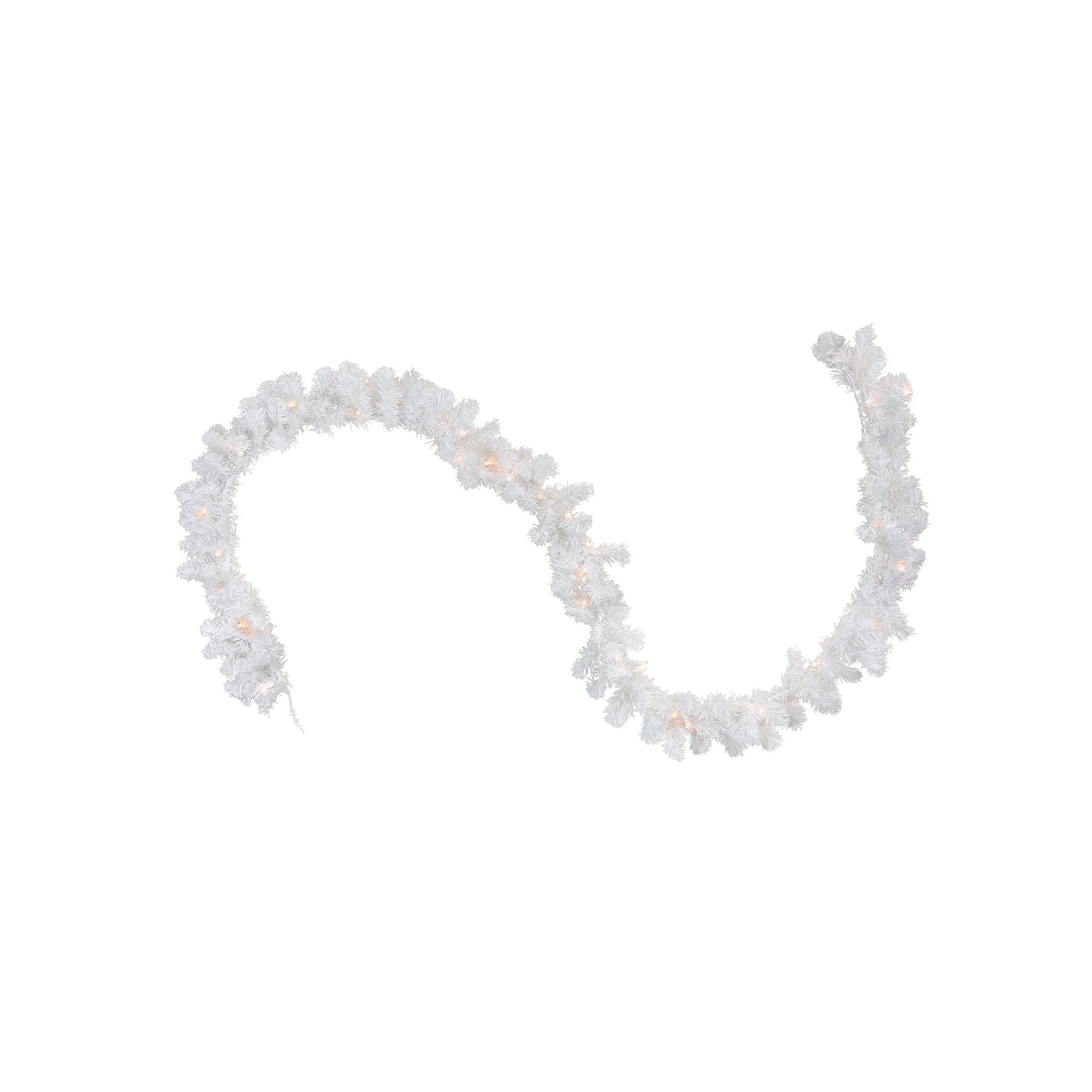 Northlight Pre-Lit White Christmas Garland