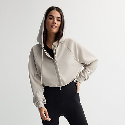 Women's FLX Solace Cropped Zip-Up Hoodie