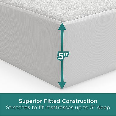 AllerEase CleanBoost Soft Waterproof Crib Mattress Protector 2-Pack