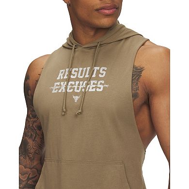 Men's Under Armour Project Rock Wire Sleeveless Hoodie