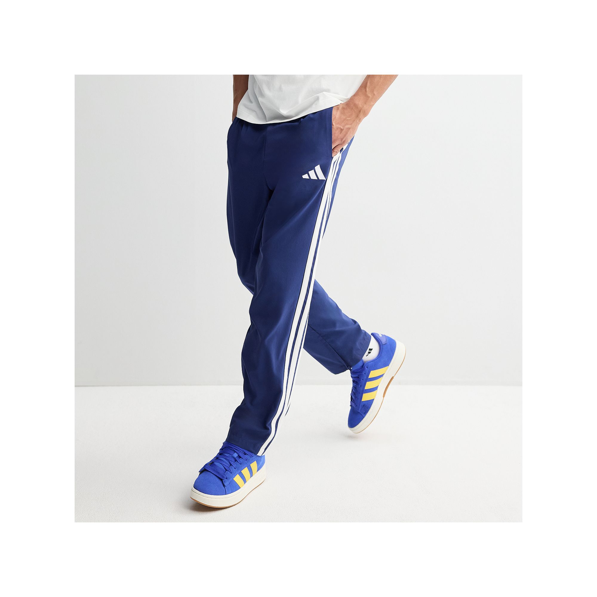 Mens adidas Essentials 3-Stripes Stanford Sportswear Pants, Size: Small, D