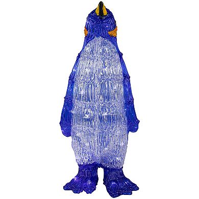 Northlight LED Lit Commercial Grade Acrylic Penguin Christmas Outdoor Decoration - 18" - Polar White Lights