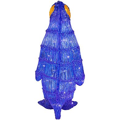 Northlight LED Lit Commercial Grade Acrylic Penguin Christmas Outdoor Decoration - 18" - Polar White Lights