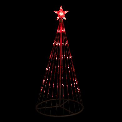 Northlight Indoor / Outdoor Red LED Lightshow Christmas Tree