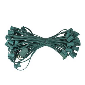 Northlight 50-ft. C7 Green Christmas Light Socket Set