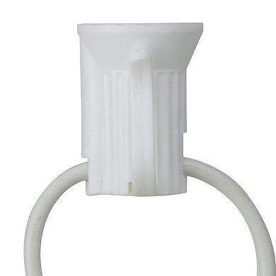 Northlight 50-ft. C7 White Christmas Light Socket Set