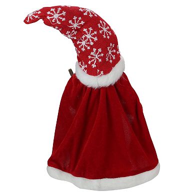 Northlight Red & White Santa Gnome With Cape Christmas Figure Table Decor