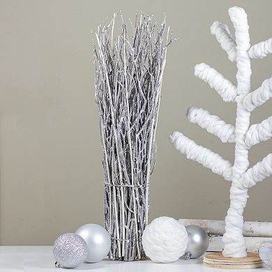 Northlight White Yarn Wrapped Christmas Tree Table Decor
