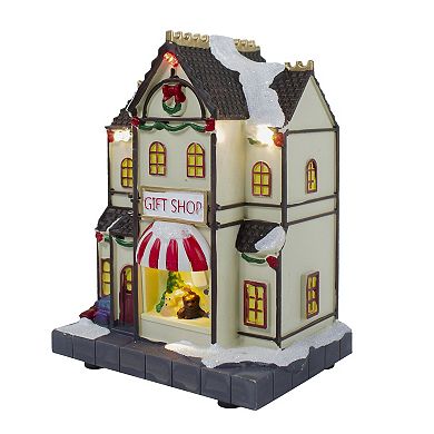 Northlight 11-Piece LED Lit Theater and Shops Christmas Village Display Set