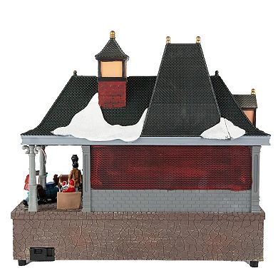 Northlight 13" LED Lit and Musical Christmas Train Village Display