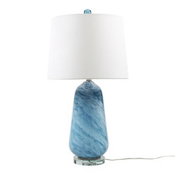 INK+IVY Aquaviva Confetti Glass Table Lamp