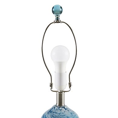 INK+IVY Aquaviva Confetti Glass Table Lamp