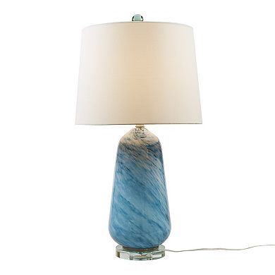 INK+IVY Aquaviva Confetti Glass Table Lamp