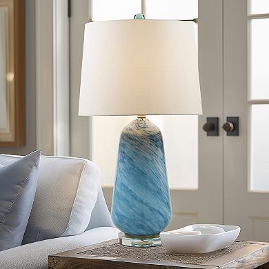 INK+IVY Aquaviva Confetti Glass Table Lamp