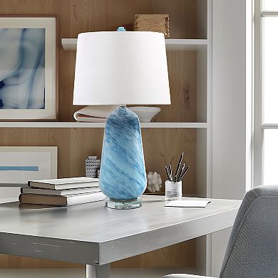 INK+IVY Aquaviva Confetti Glass Table Lamp