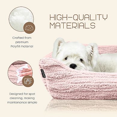 Precious Tails Reserve Jacquard Cuddler Pet Bed