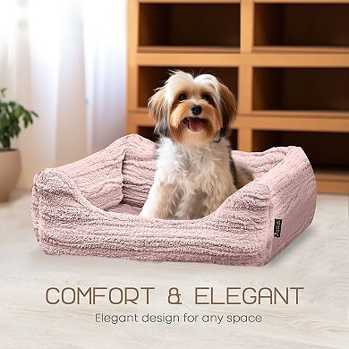 Precious Tails Reserve Jacquard Cuddler Pet Bed
