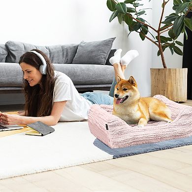 Precious Tails Reserve Jacquard Cuddler Pet Bed