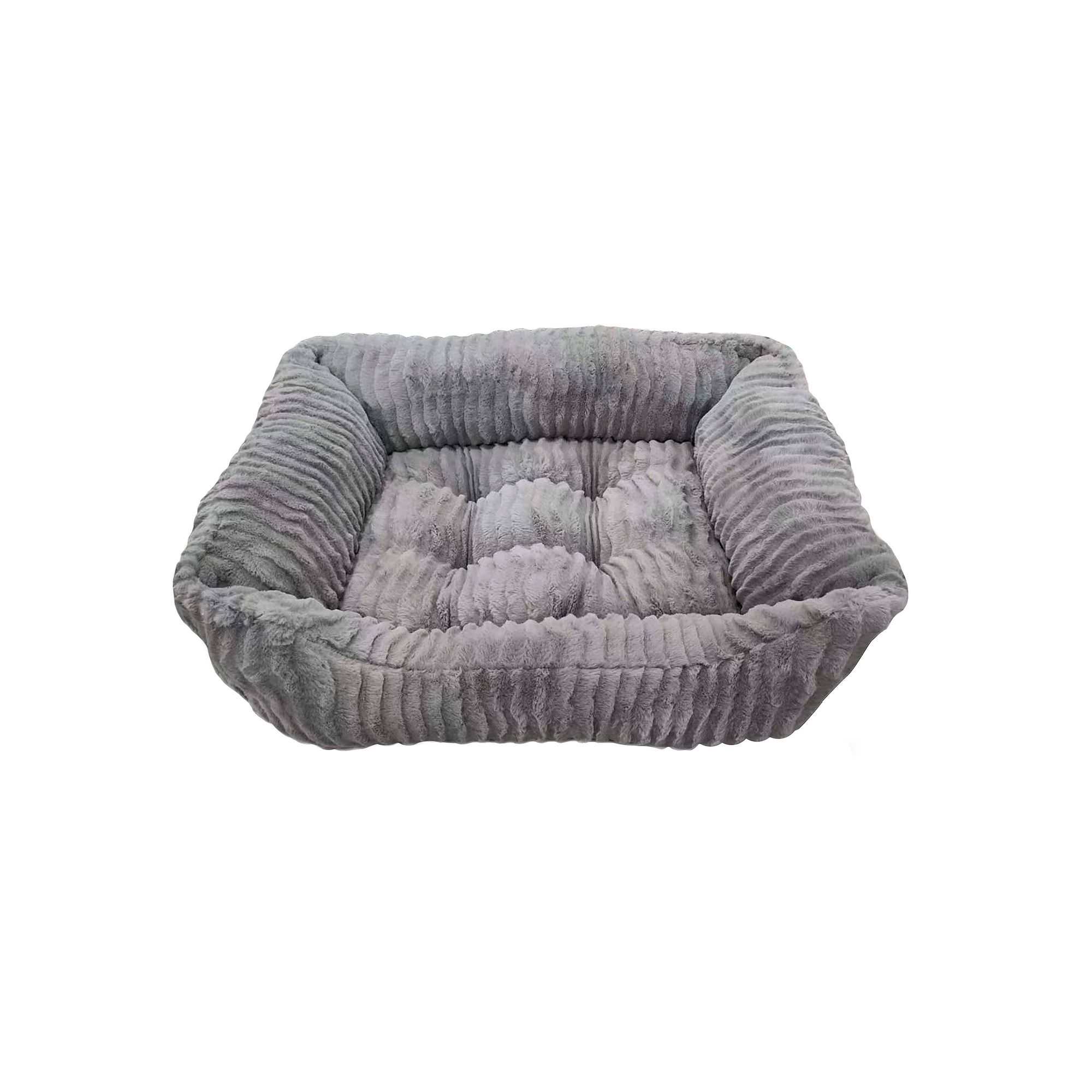 Precious Tails Reserve Jacquard Cuddler Pet Bed, Grey