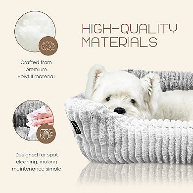 Precious Tails Reserve Jacquard Cuddler Pet Bed
