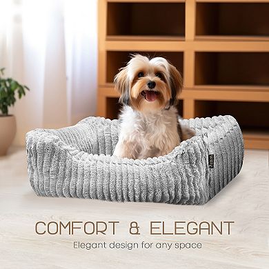 Precious Tails Reserve Jacquard Cuddler Pet Bed