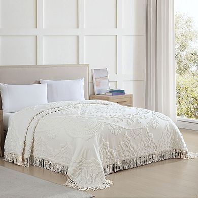 Beatrice Home Fashions Lotus Chenille Bedspread or Sham
