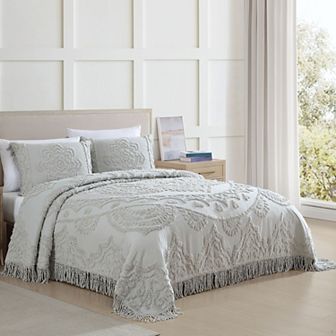 Beatrice Home Fashions Lotus Chenille Bedspread or Sham