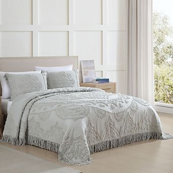 Beatrice Home Fashions Lotus Chenille Bedspread or Sham