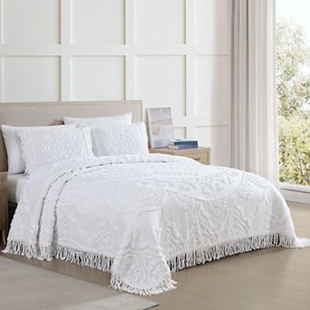 Beatrice Home Fashions Lotus Chenille Bedspread or Sham