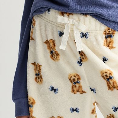 Girls 7-16 Harper & Ivy Print Plush Pants