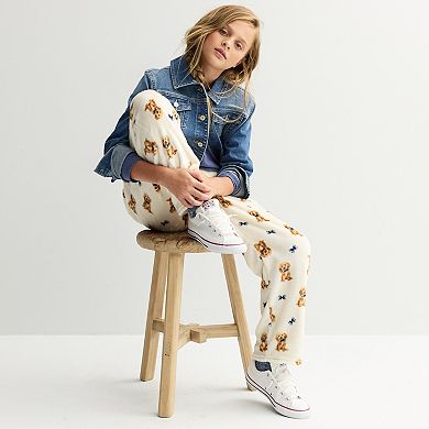 Girls 7-16 Harper & Ivy Print Plush Pants