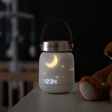 La Crosse Technology Firefly Lantern Sound Machine Alarm Clock & Bluetooth Speaker