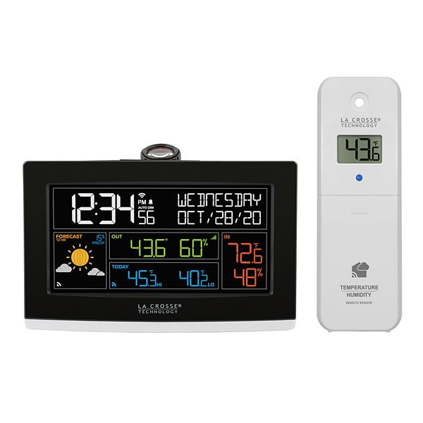 La Crosse Technology WiFi Projection Alarm Clock