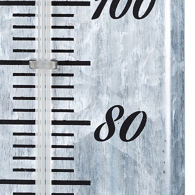 La Crosse Technology 19.5-in. Galvanized Metal Vertical Thermometer