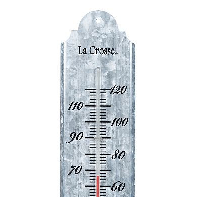 La Crosse Technology 19.5-in. Galvanized Metal Vertical Thermometer