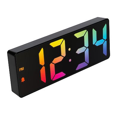 La Crosse Technology Equity 2-in. Gradient Digital Alarm Clock with Indoor Temperature