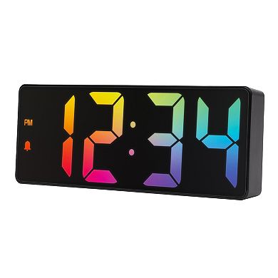 La Crosse Technology Equity 2-in. Gradient Digital Alarm Clock with Indoor Temperature