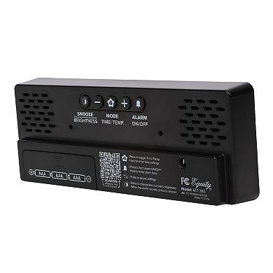 La Crosse Technology Equity 2-in. Gradient Digital Alarm Clock with Indoor Temperature