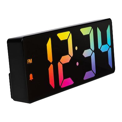 La Crosse Technology Equity 2-in. Gradient Digital Alarm Clock with Indoor Temperature