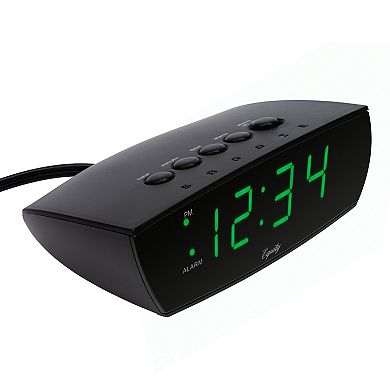 La Crosse Technology Equity Green LED 0.9-in. Digital Alarm Clock