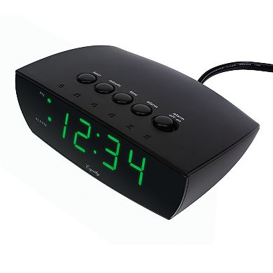 La Crosse Technology Equity Green LED 0.9-in. Digital Alarm Clock