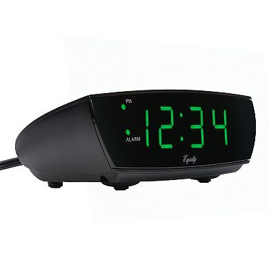La Crosse Technology Equity Green LED 0.9-in. Digital Alarm Clock