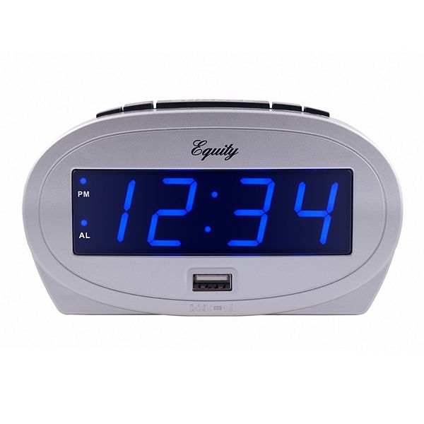 La Crosse Technology Equity 0.9in. LED Alarm Clock with USB Charge Port