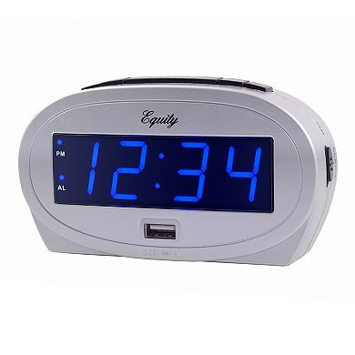 La Crosse Technology Equity 0.9-in. LED Alarm Clock with USB Charge Port