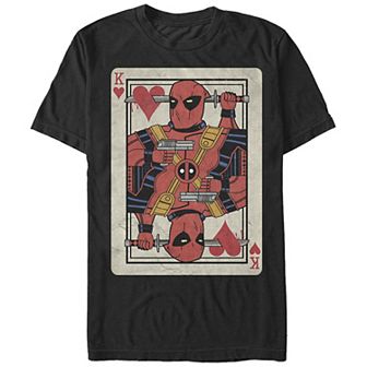 Big & Tall Marvel Deadpool King Of Hearts Graphic Tee