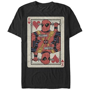 Big & Tall Marvel Deadpool King Of Hearts Graphic Tee