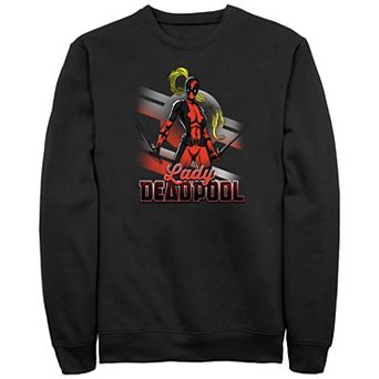 Big & Tall Marvel Lady Deadpool Poster Graphic Fleece