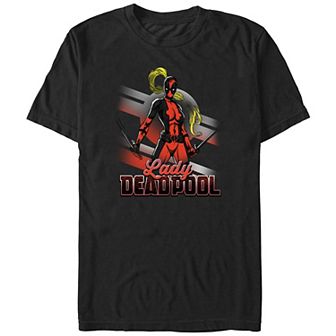 Big & Tall Marvel Lady Deadpool Poster Graphic Tee