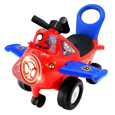 Global Marvel Spidey Lights 'N' Sounds Activity Plane Ride-on